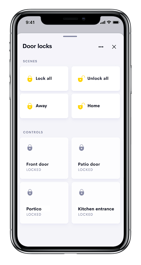 iphone with crestron interface